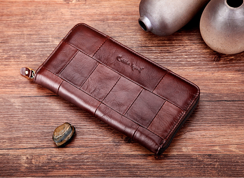 Casual Women's Genuine Leather Long Wallet