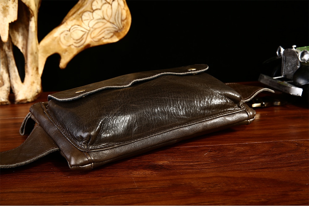 Men's Casual Genuine Leather Waist Bag