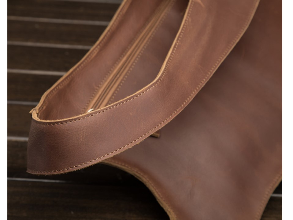 Ergonomic Design Leather Laptop Backpack