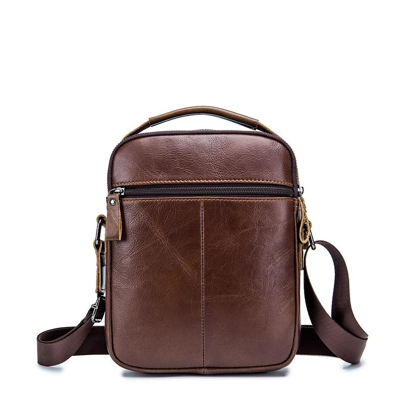 Genuine Leather Messenger Bag for Men