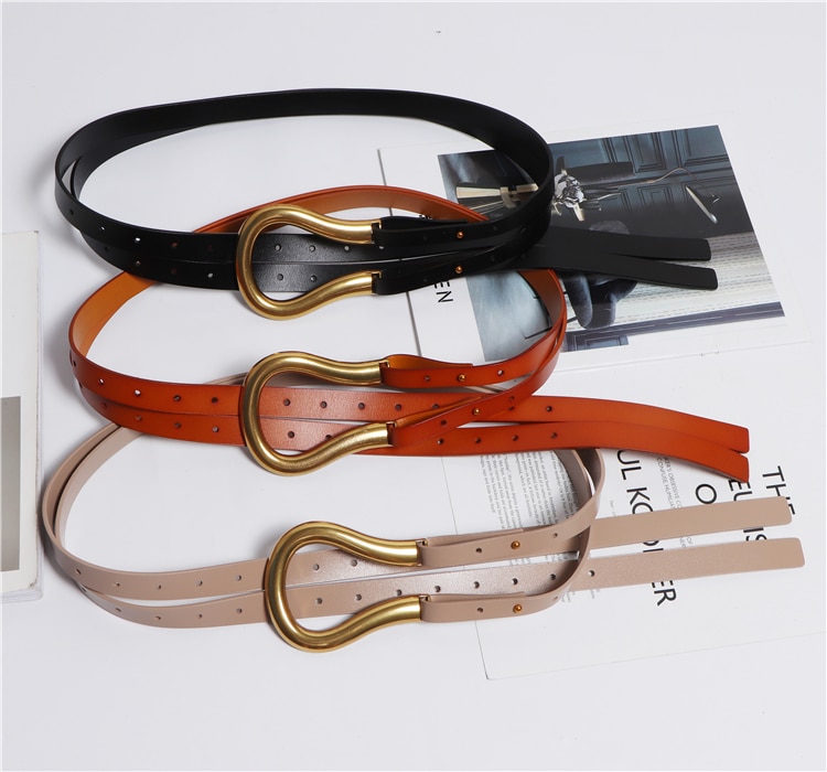 High-Quality Genuine Leather Women's Belt