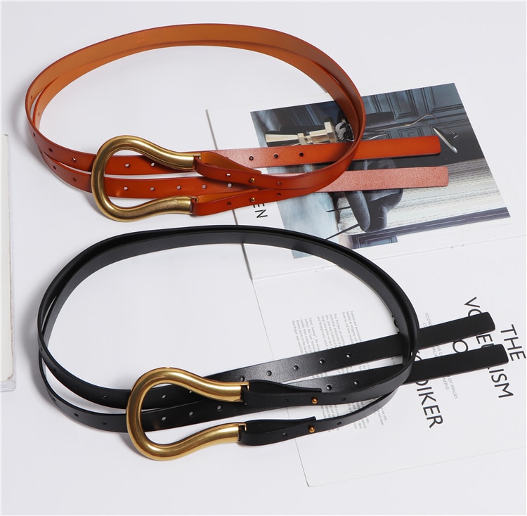 High-Quality Genuine Leather Women's Belt