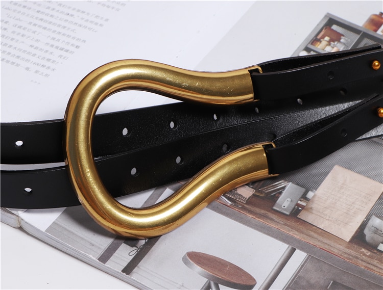 High-Quality Genuine Leather Women's Belt