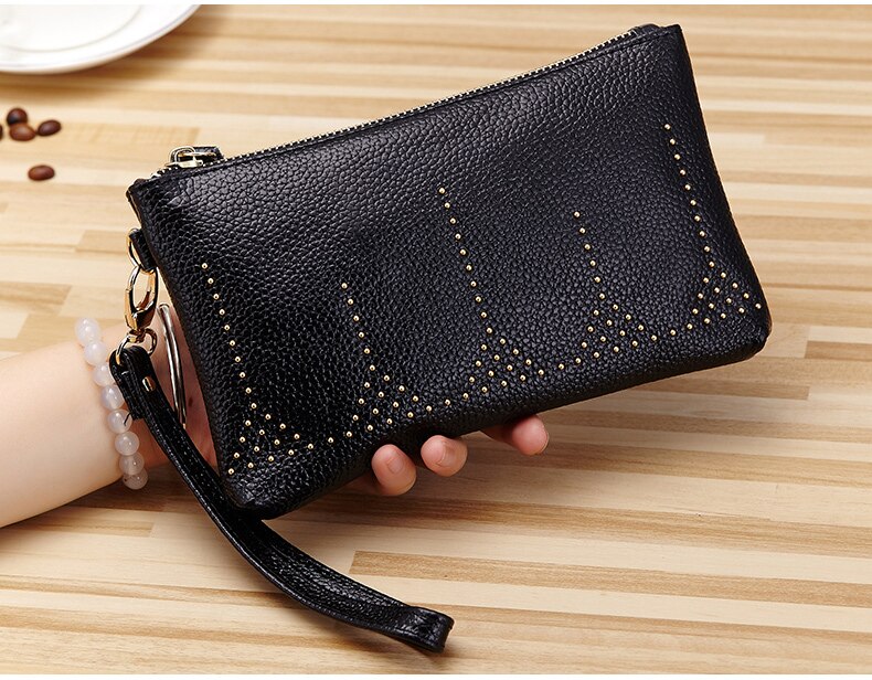 Genuine Leather Women's Clutch