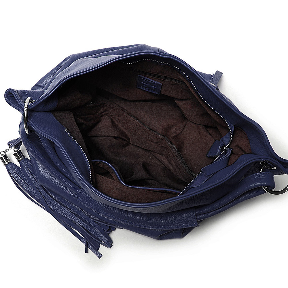 Soft Genuine Leather Tassel Tote Bag Soft Genuine Leather Tassel Tote Bag