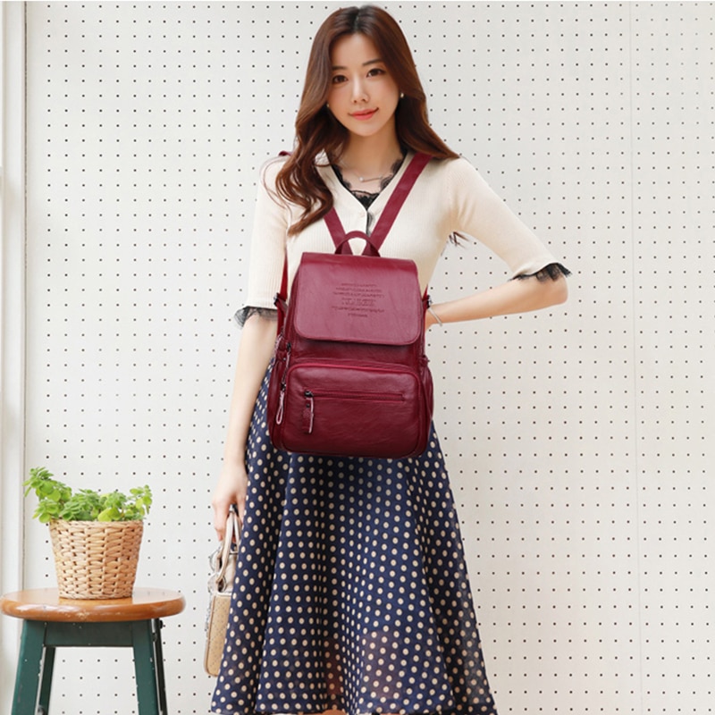 Women's Leather Backpack