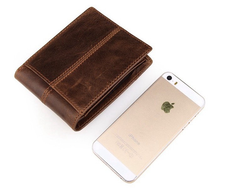 Men's Genuine Leather Short Wallet