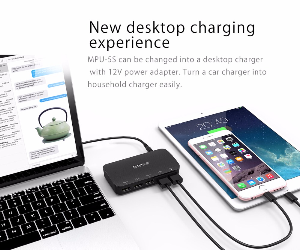 5 USB Ports Car Charger