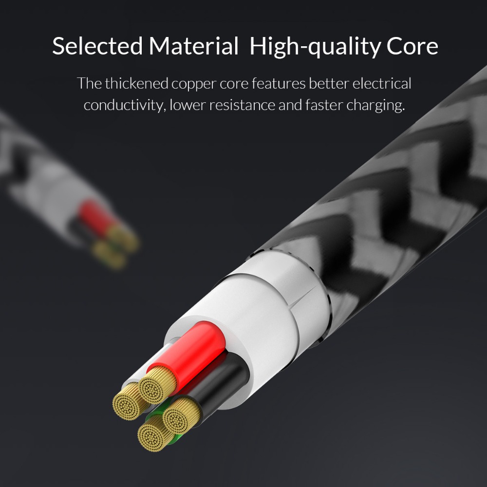 2.1A USB Cable for iOS and Android Phones