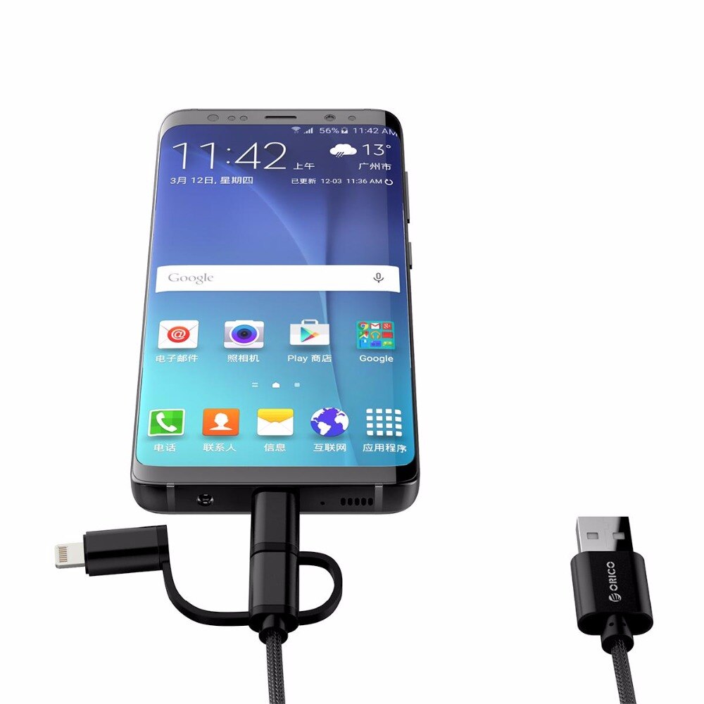 3 in 1 Type C/Micro/Lightning USB Cable 3 in 1 Type C/Micro/Lightning USB Cable