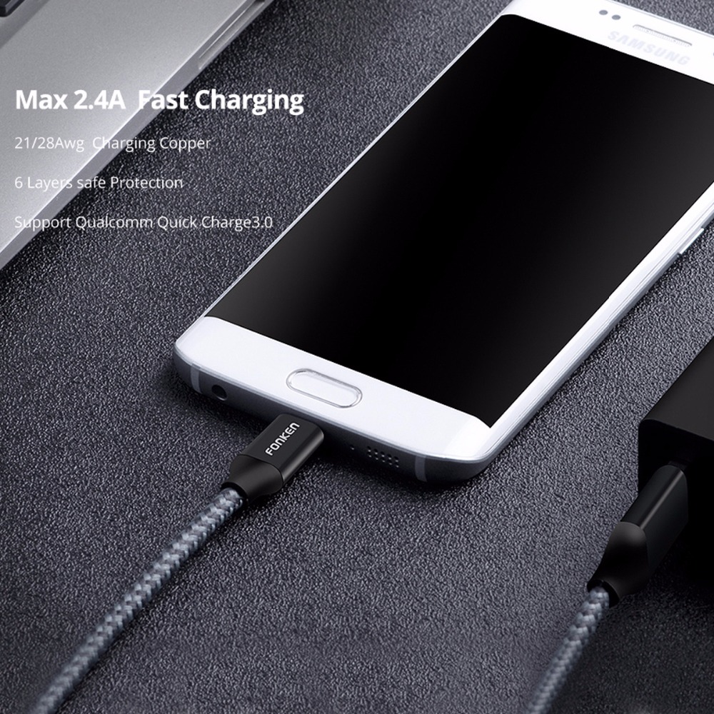 Quick Charger Mini USB Android Phone Cord