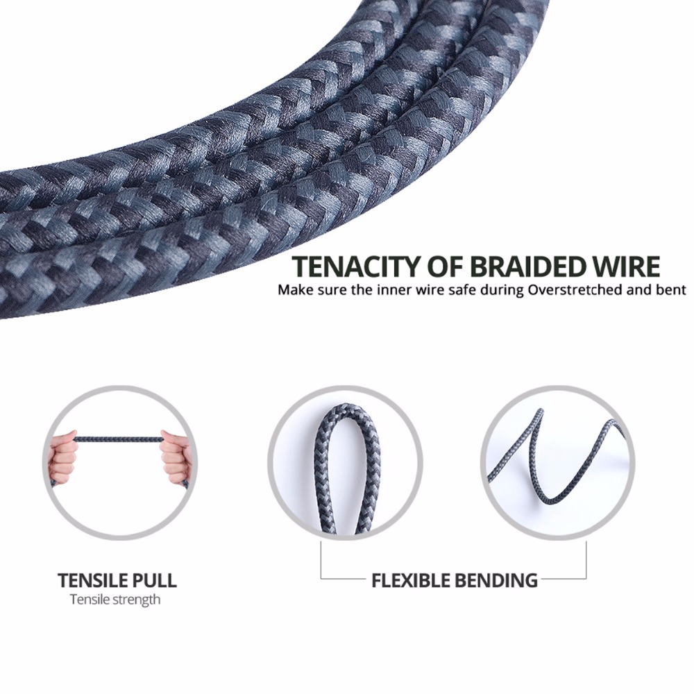 Quick Charger Mini USB Android Phone Cord