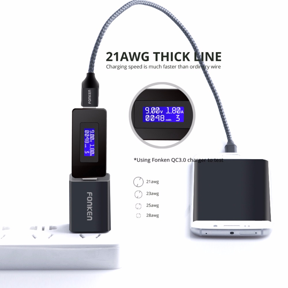 Quick Charger Mini USB Android Phone Cord