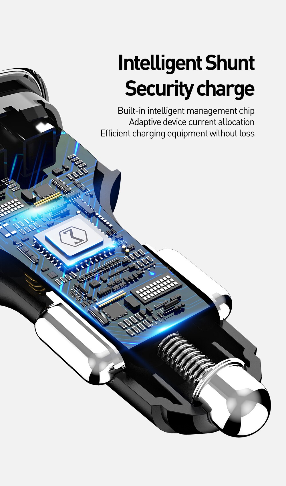 3 USB Ports Car Phone Charger