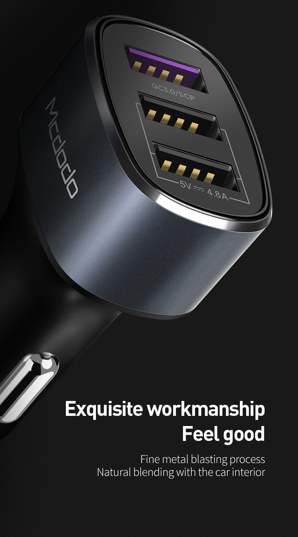 3 USB Ports Car Phone Charger