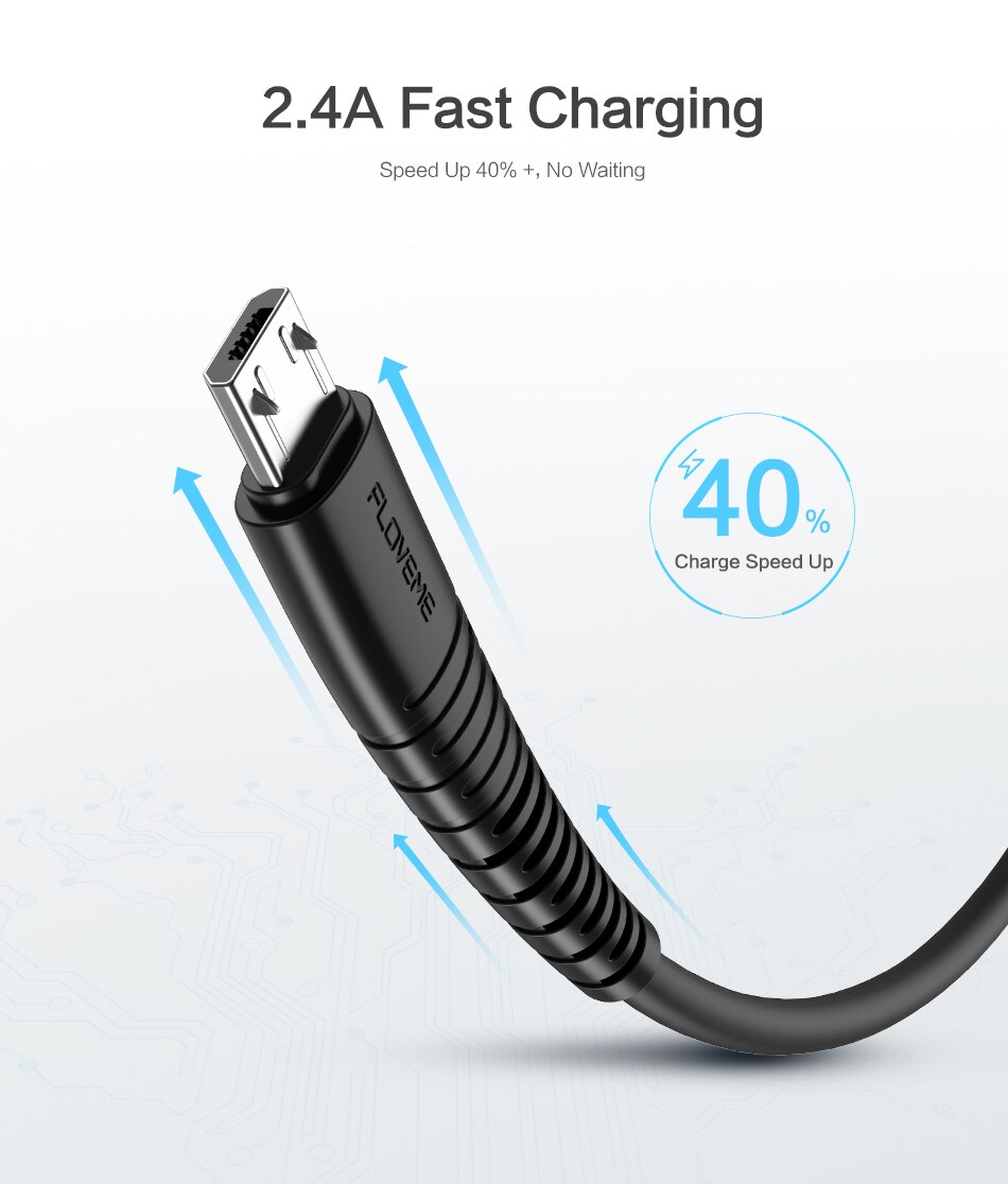 Micro USB 2.4A Fast Charging Cable Micro USB 2.4A Fast Charging Cable
