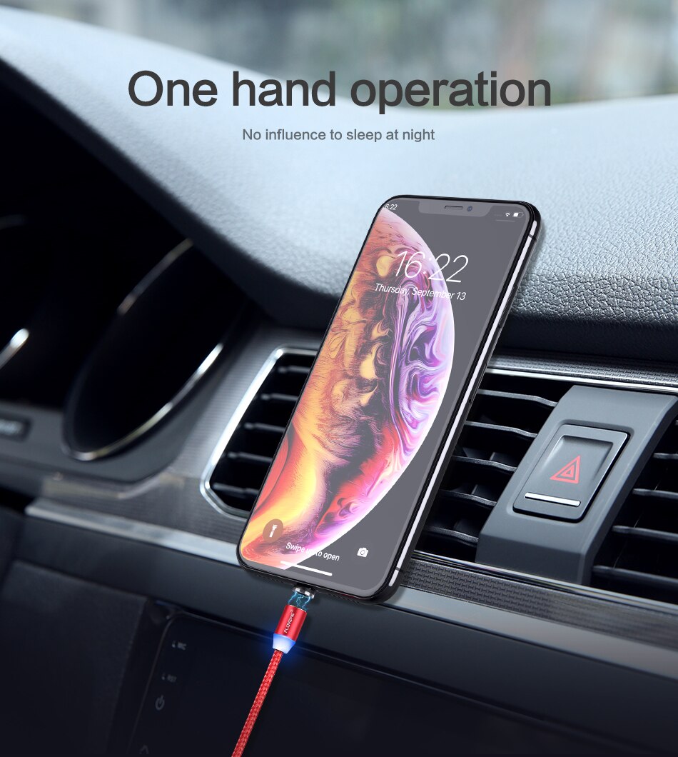 Magnetic Design Charging Cable with LED Indicator