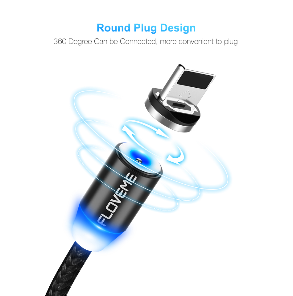 1M Magnetic Design USB Cable