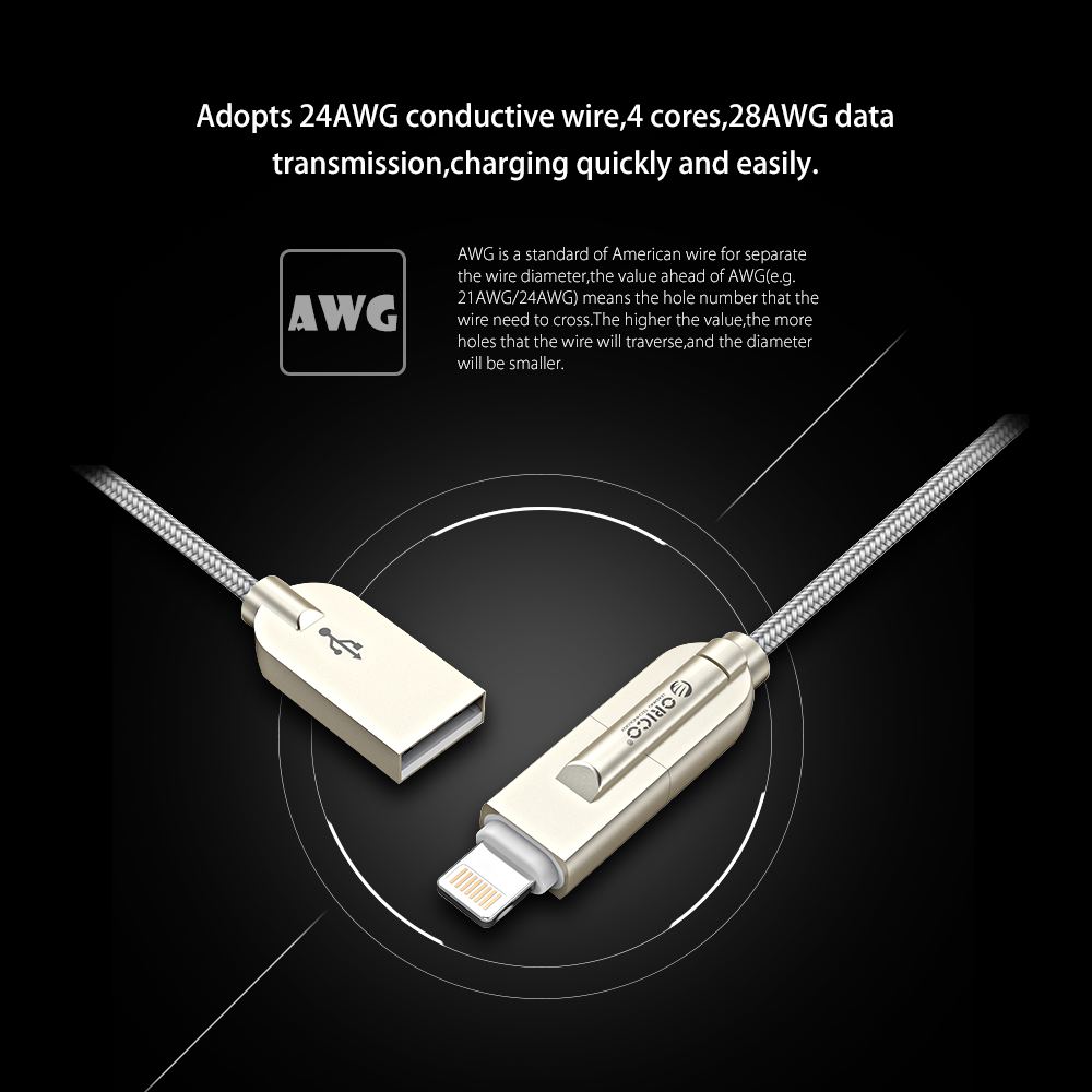 2-in-1 Lightning and Micro USB Charging Cable