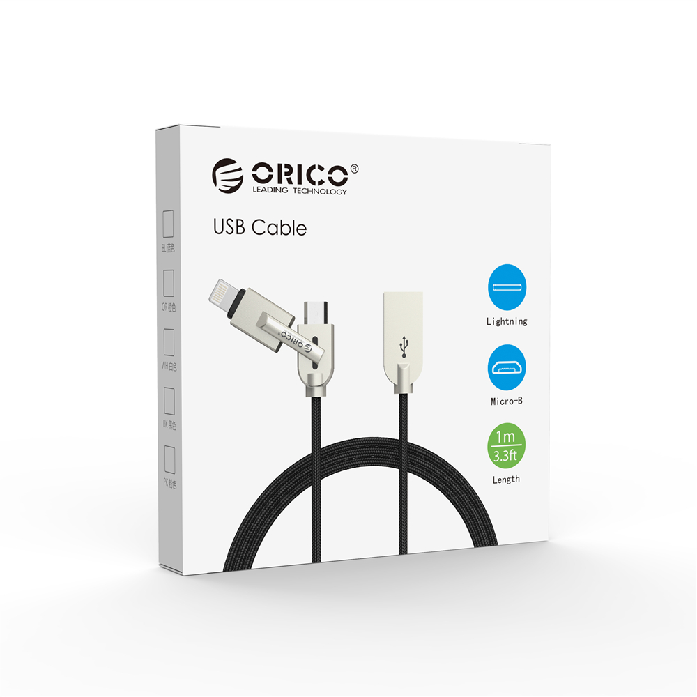 2-in-1 Lightning and Micro USB Charging Cable