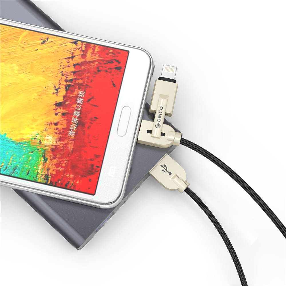 2-in-1 Lightning and Micro USB Charging Cable