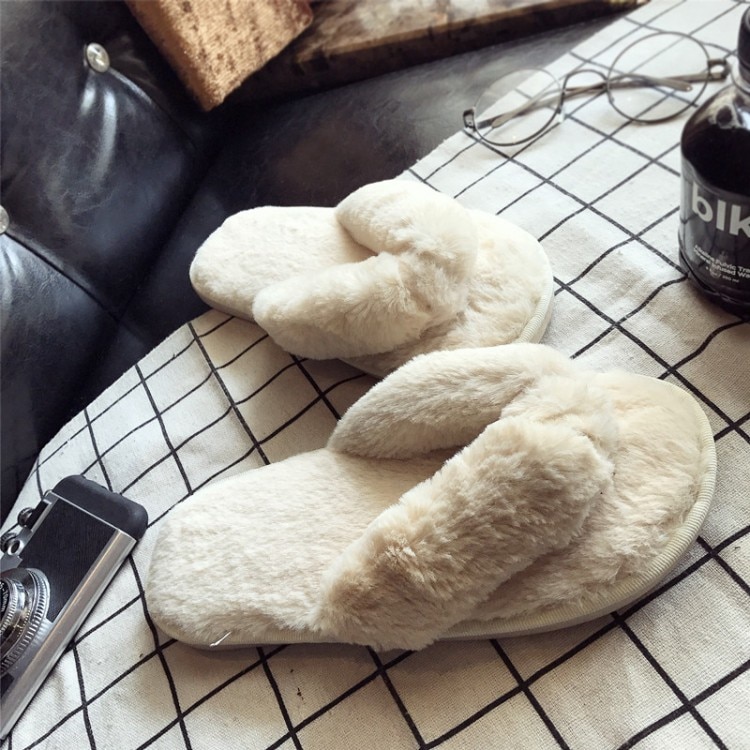 Women's Fur Strap Slippers