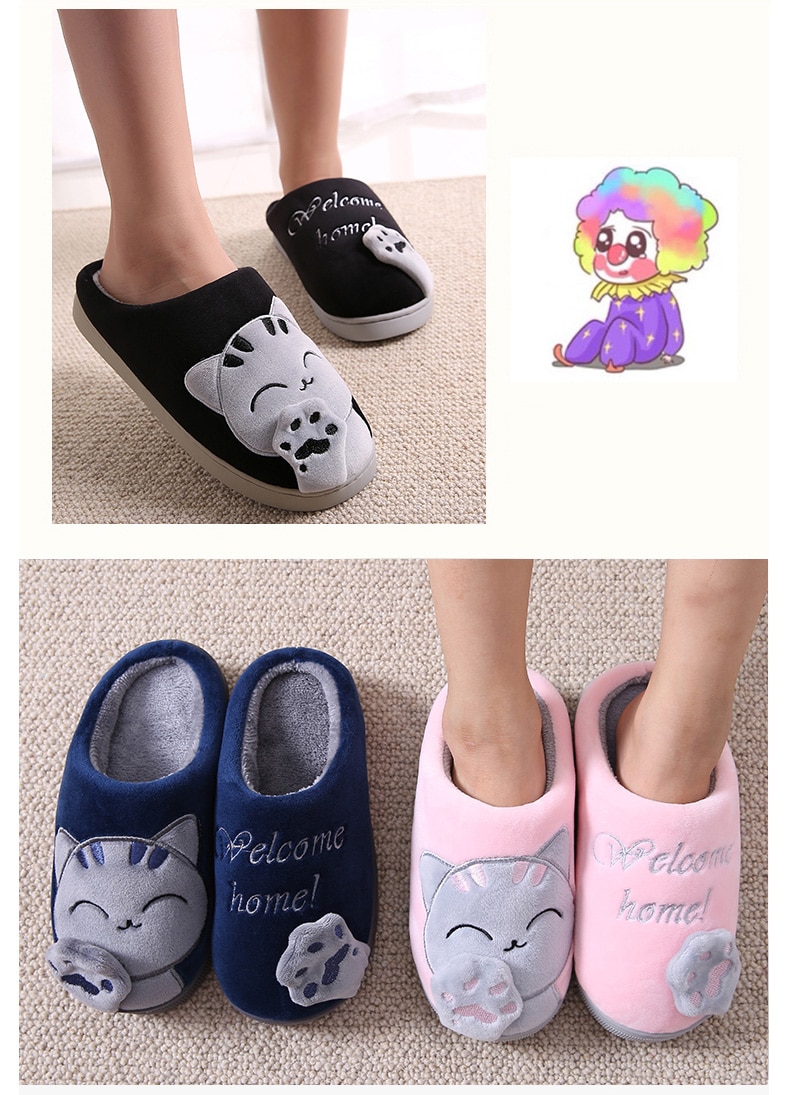 Women`s Winter Non-Slip Soft Slippers