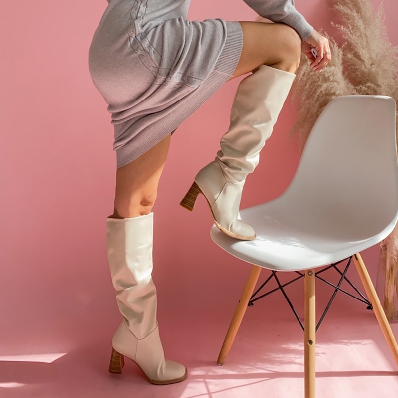 High Heel Casual Winter Boots for Women