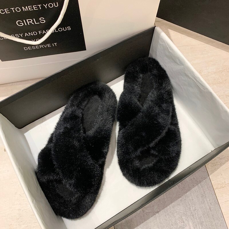 Women's Plush Winter Warm Home Slippers
