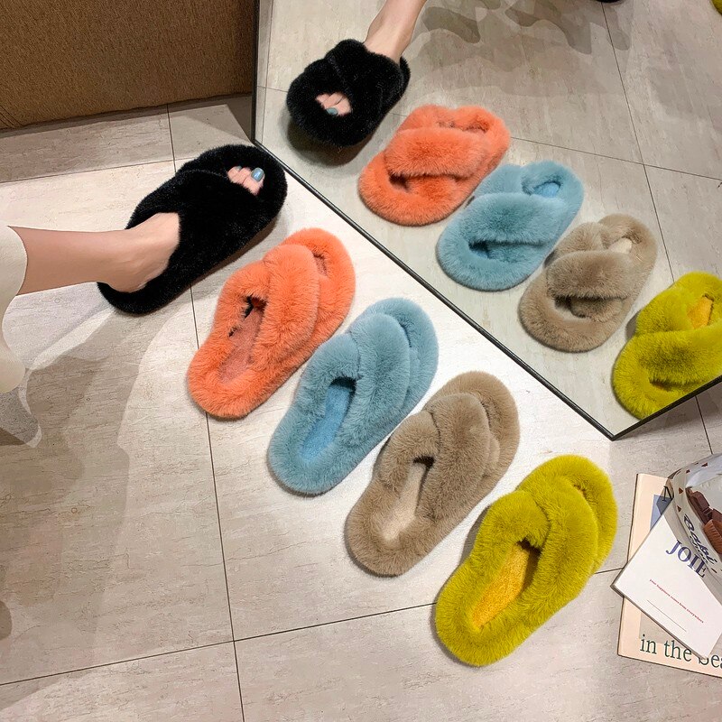 Women's Plush Winter Warm Home Slippers