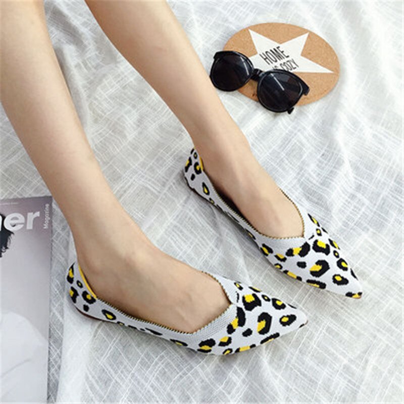 Women's Breathable Knit Pointed Summer Shoes