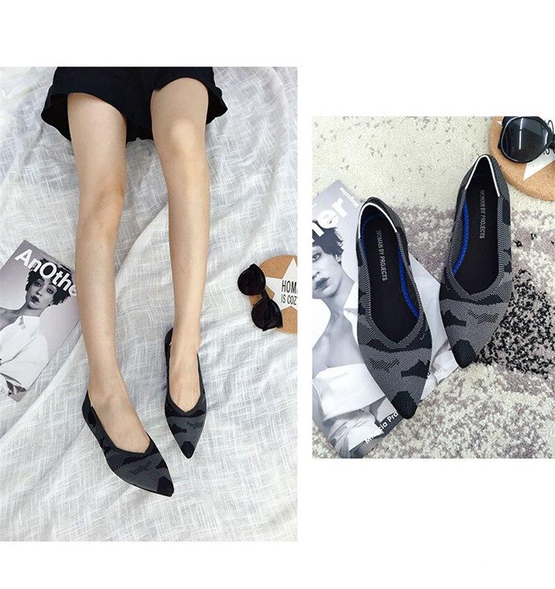 Women's Breathable Knit Pointed Summer Shoes
