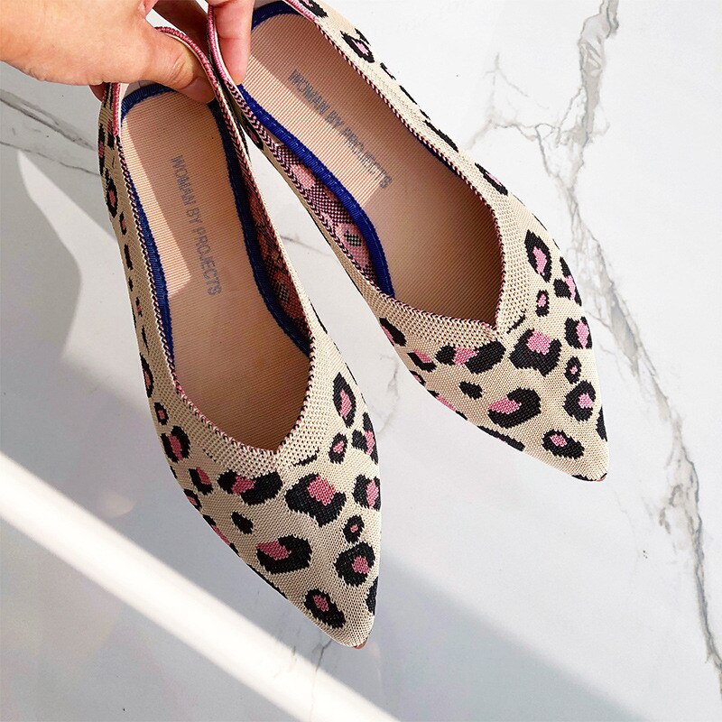 Women's Breathable Knit Pointed Summer Shoes