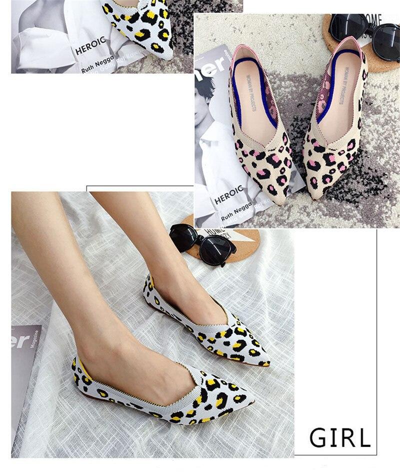 Women's Breathable Knit Pointed Summer Shoes