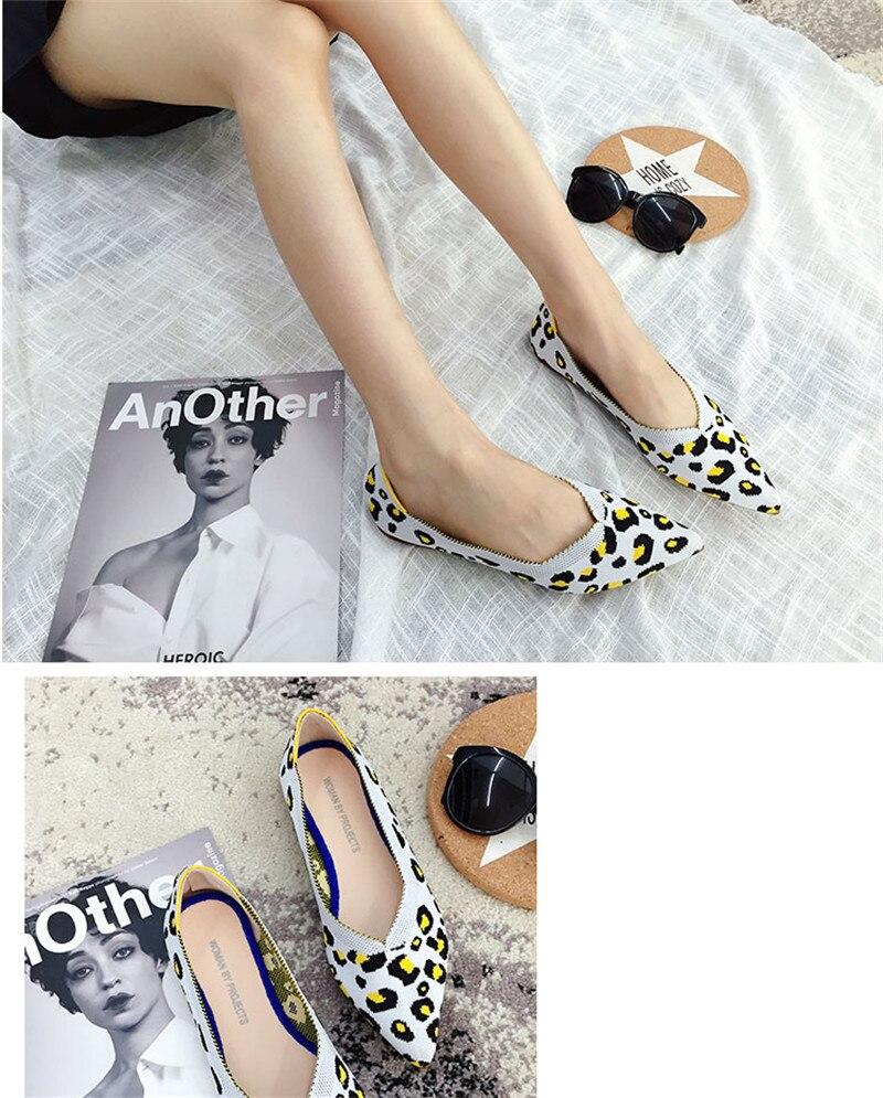 Women's Breathable Knit Pointed Summer Shoes