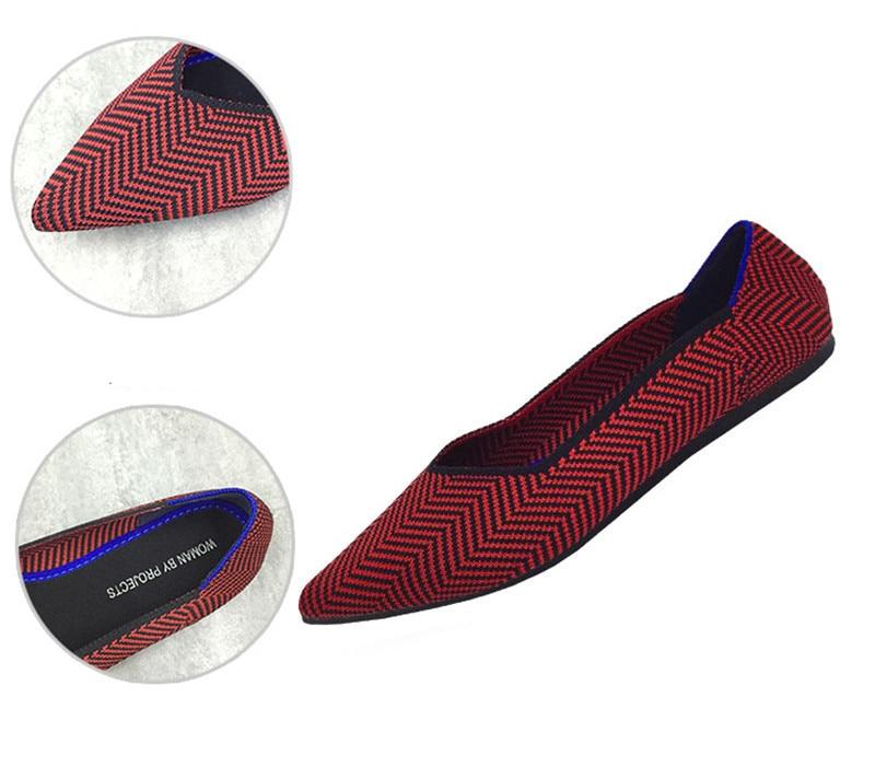 Women's Breathable Knit Pointed Summer Shoes