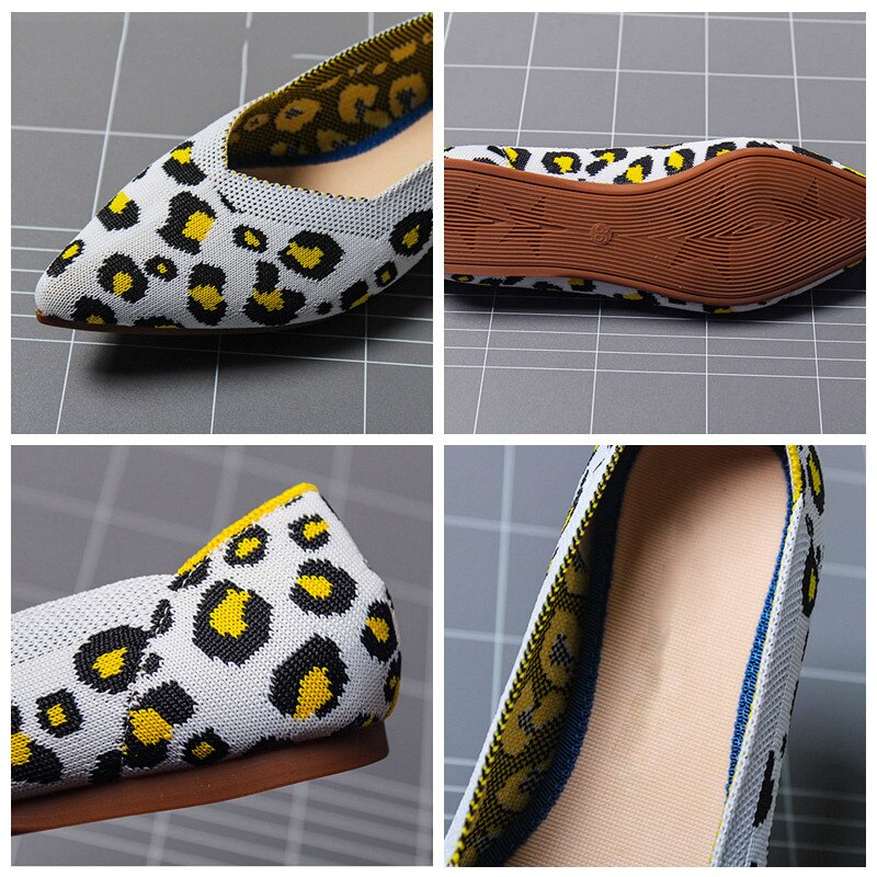 Women's Breathable Knit Pointed Summer Shoes