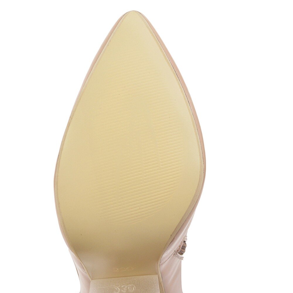 Women's Patent Eco-Leather High Heel Knee Boots