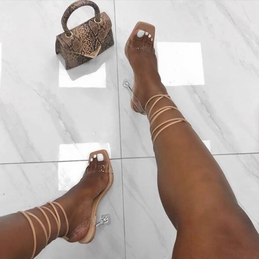 Ankle Cross Strap Sandals