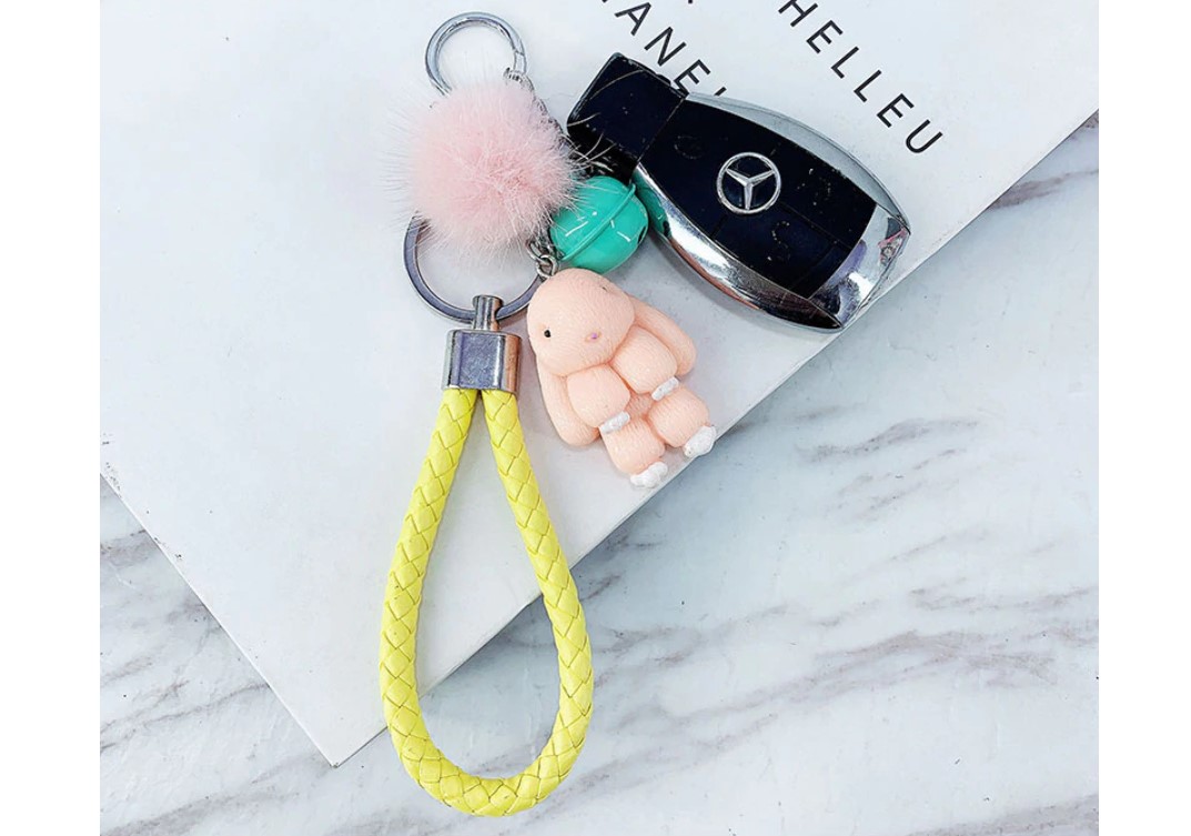 Cute Rabbit Fluffy Keychain
