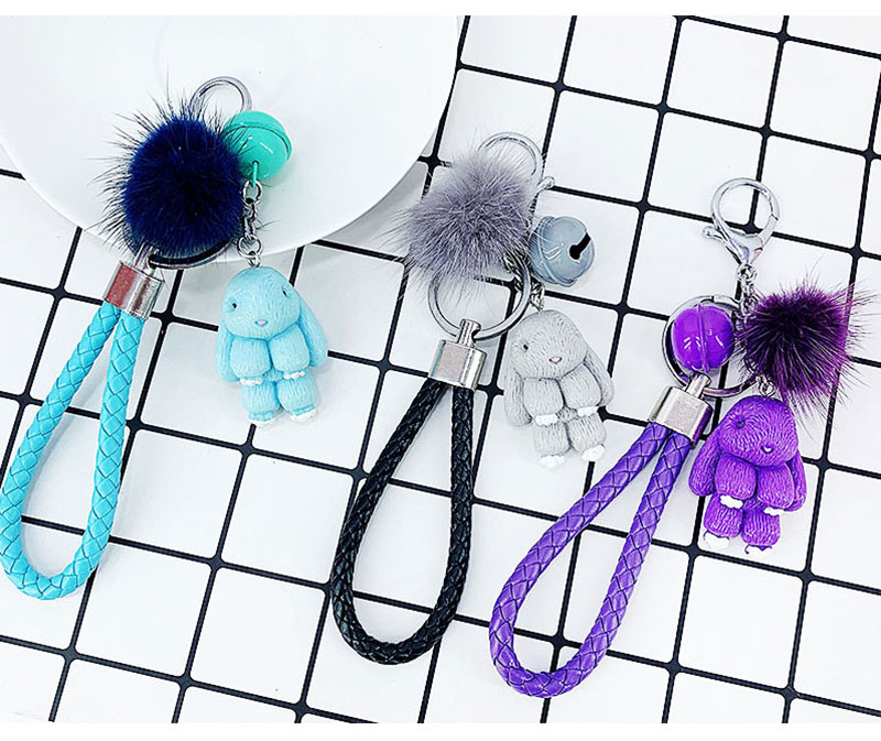 Cute Rabbit Fluffy Keychain