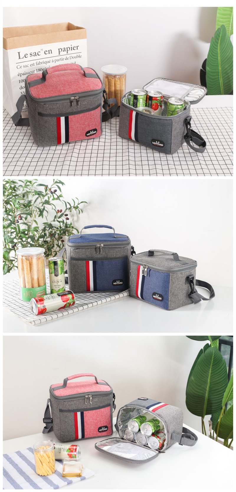 Colorful Insulated Lunch Bag