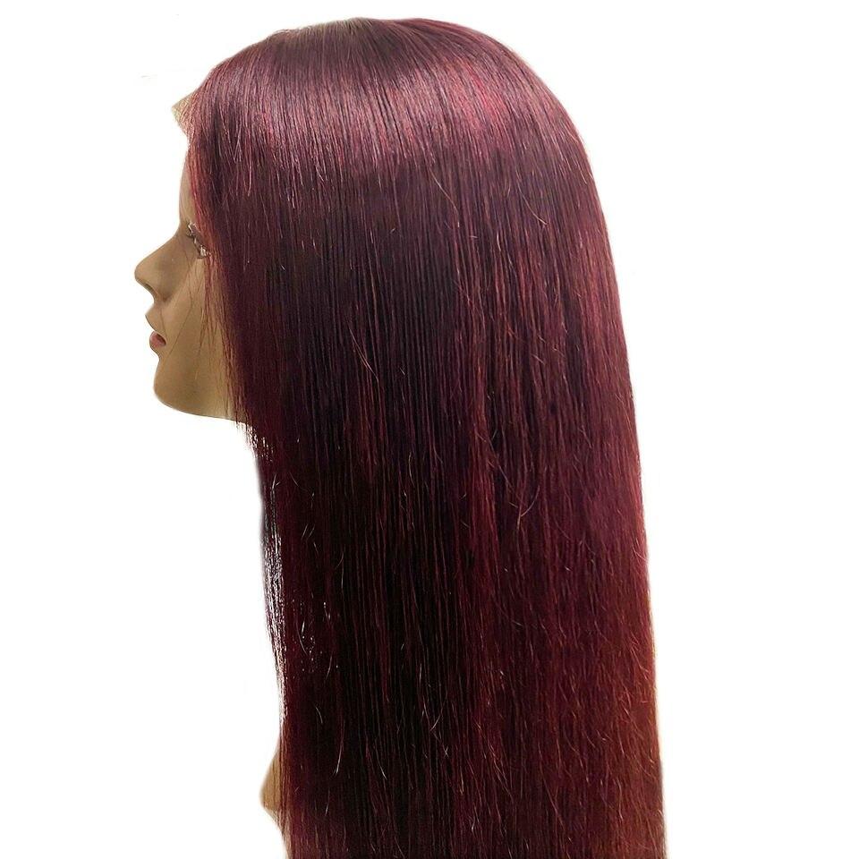 Auburn Dyed Human Hair Lace Front Wig Auburn Dyed Human Hair Lace Front Wig