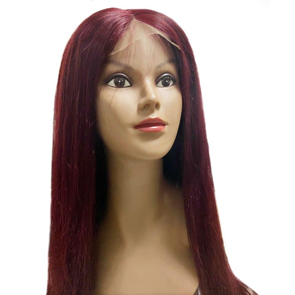 Auburn Dyed Human Hair Lace Front Wig Auburn Dyed Human Hair Lace Front Wig