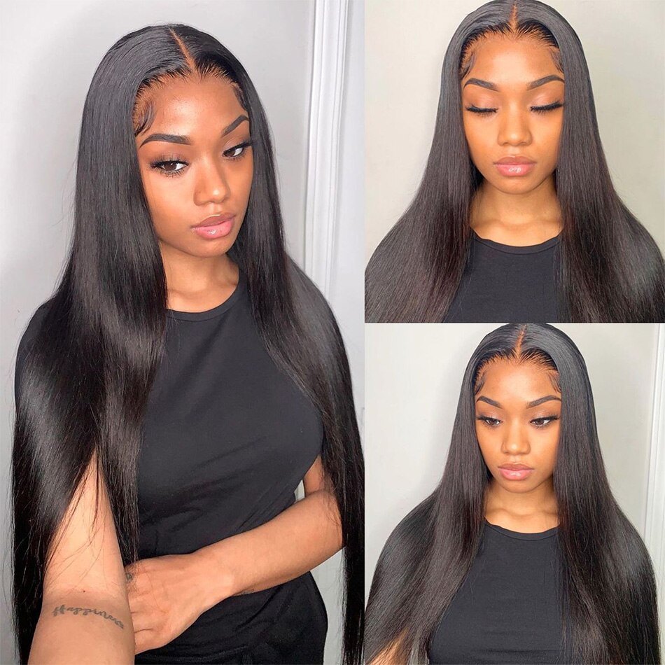 Straight Human Hair Lace Wig Straight Human Hair Lace Wig