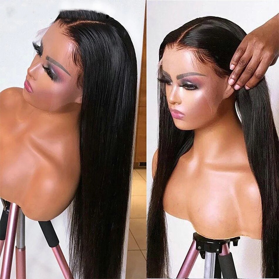 Straight Human Hair Lace Wig Straight Human Hair Lace Wig