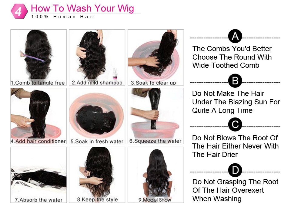 Transparent Lace Water Wave Wig