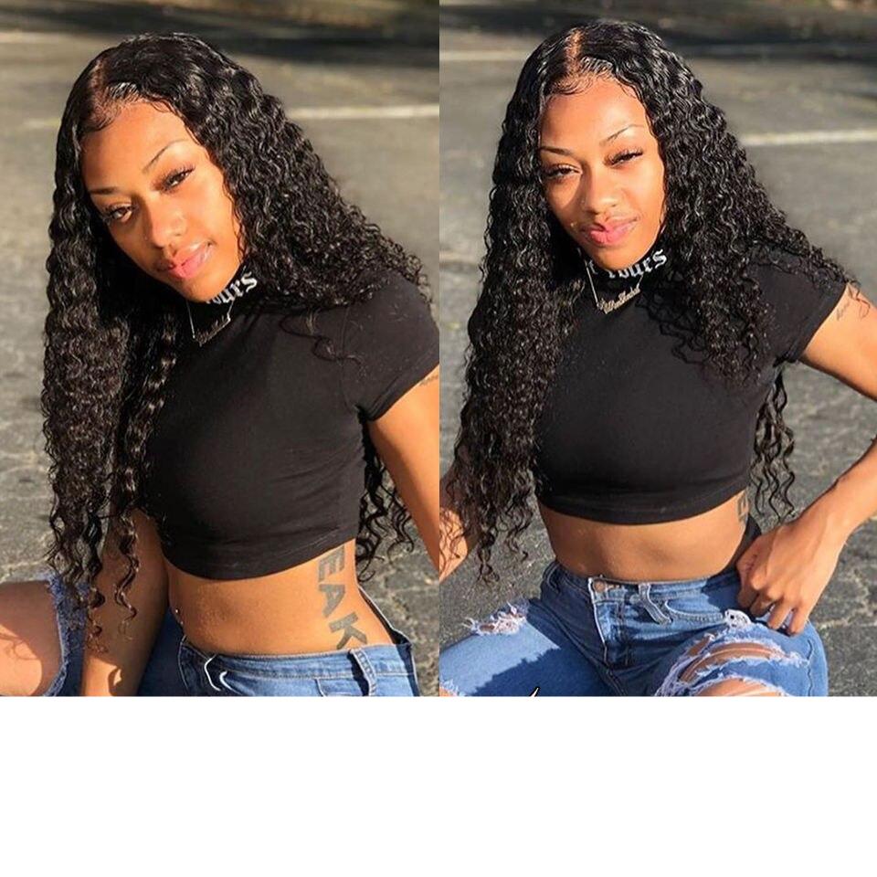 Transparent Lace Water Wave Wig