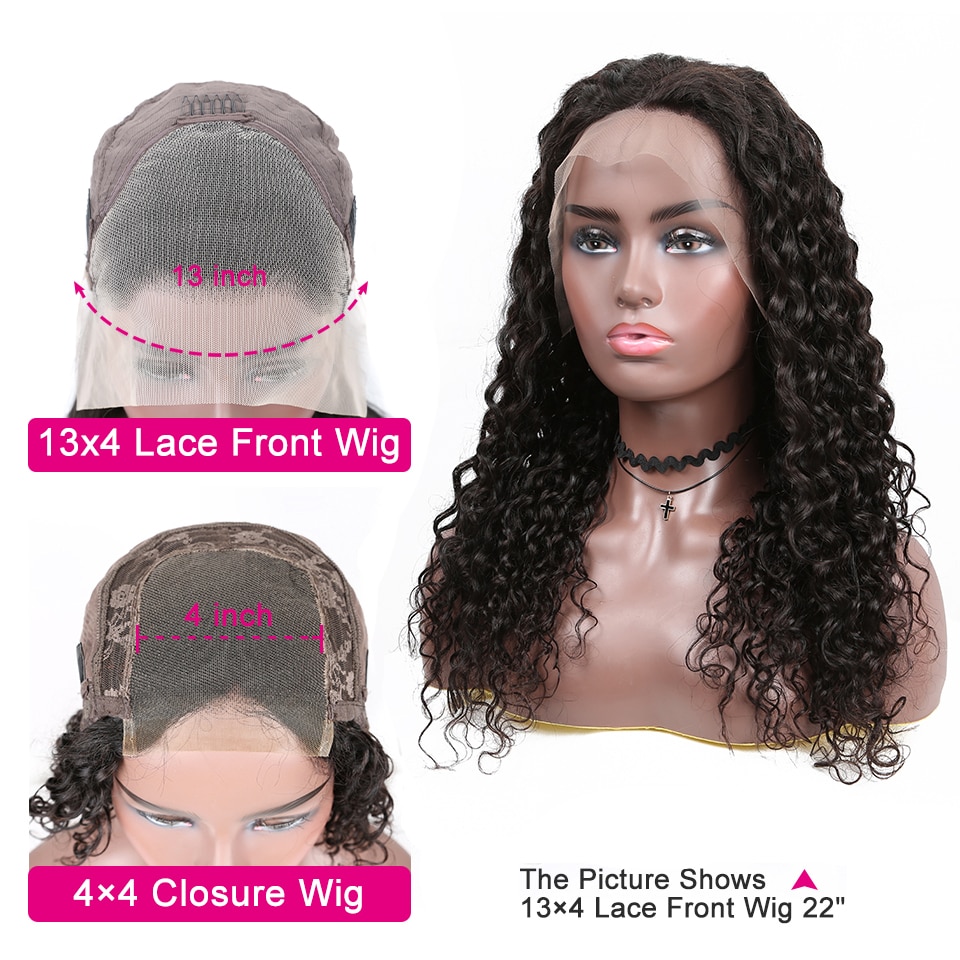 Transparent Lace Water Wave Wig