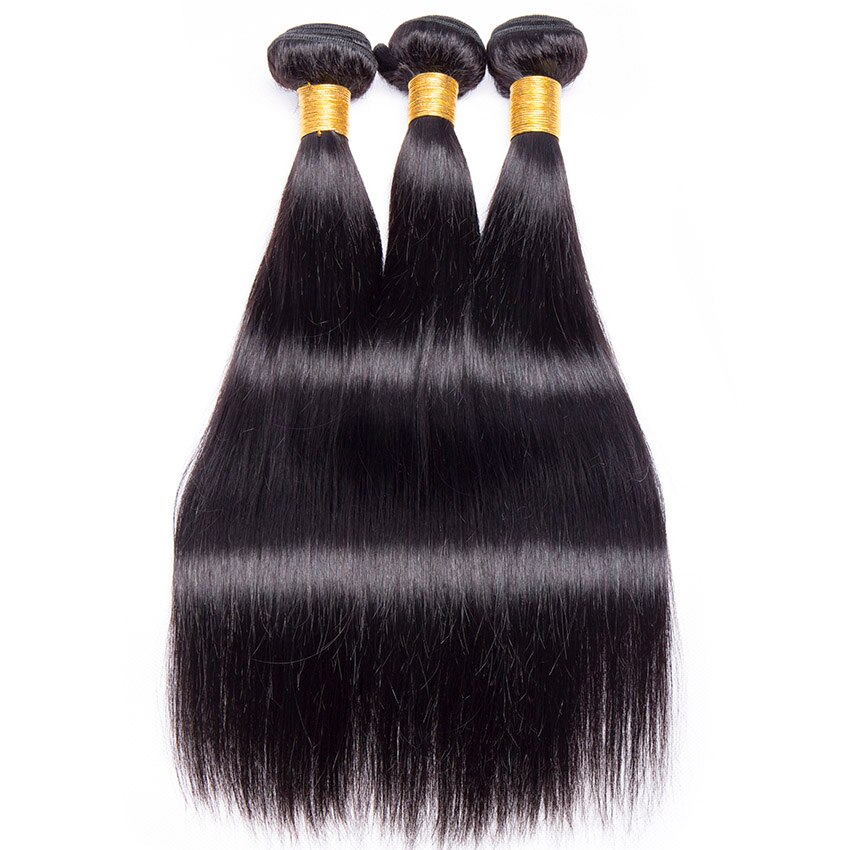 Peruvian Straight Black Hair Bundles